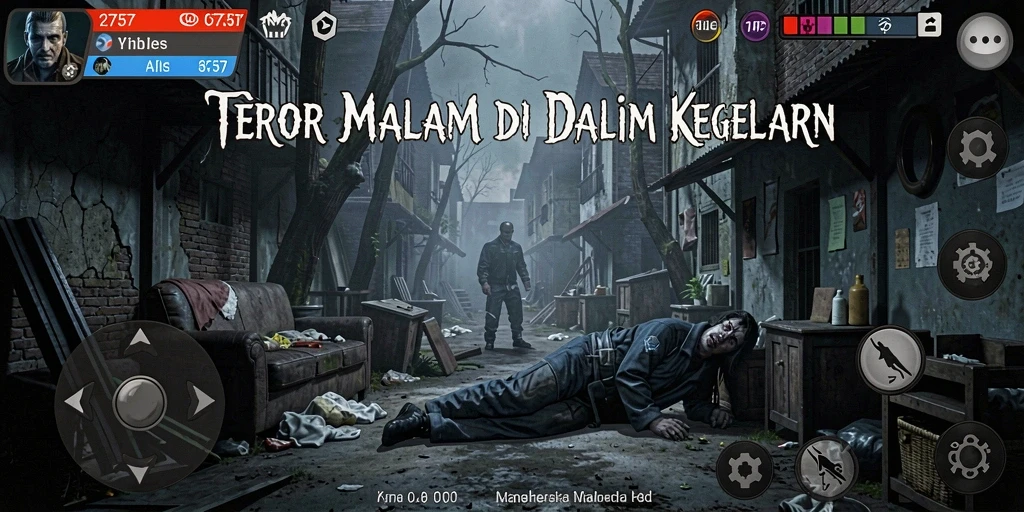 Gameplay menegangkan dalam suasana penuh kegelapan.