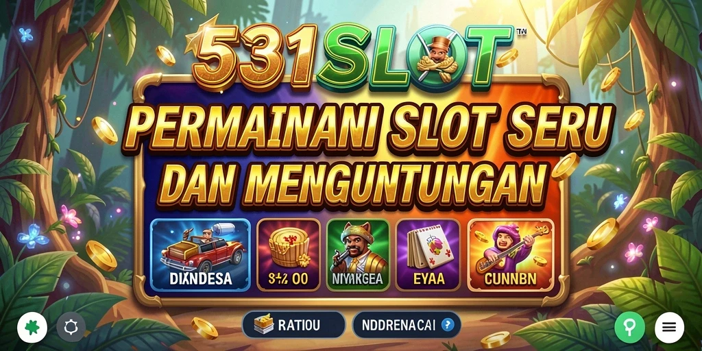 Tampilan gameplay seru di 531SLOT dengan berbagai tema slot.
