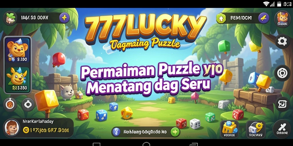 Tampilan gameplay Puzzle yang seru dan menantang di 777LUCKY.