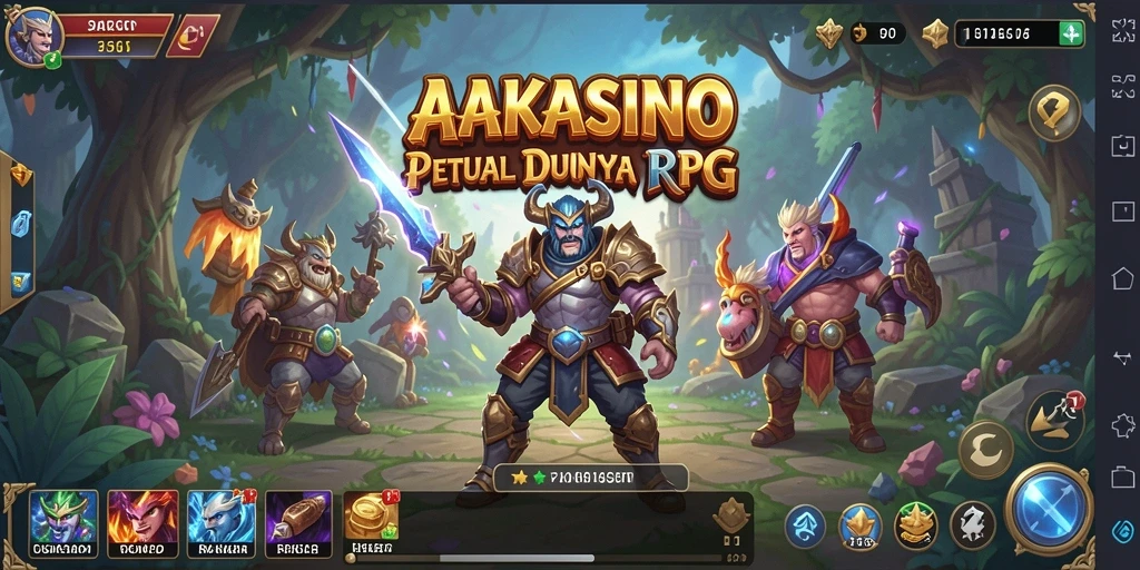 Tampilan gameplay menawan dengan pertarungan seru di AAKASINO.