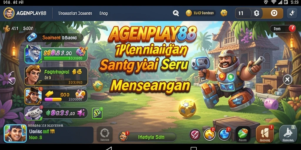 Tampilan gameplay AGENPLAY88 yang menyenangkan dan mudah dipahami.