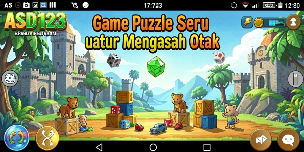 Tampilan menarik dari gameplay puzzle di ASD123 yang menantang.