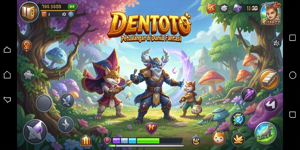 Gameplay seru dari DENTOTO menunjukkan petualangan yang mendebarkan.