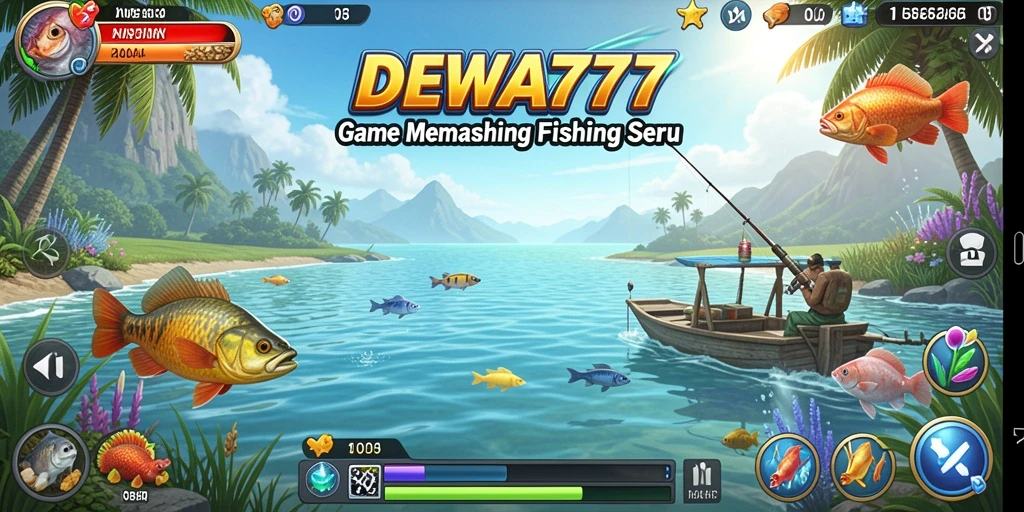 Gameplay DEWA777 menampilkan momen menangkap ikan dengan grafis yang indah.