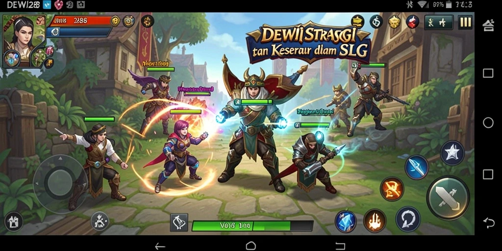 Gameplay seru DEWI288 dengan pertempuran strategi yang mendalam.