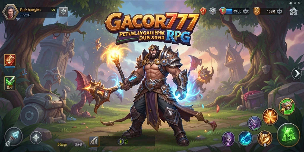 Gameplay GACOR777 menampilkan karakter dalam pertarungan epik di dunia fantasi.