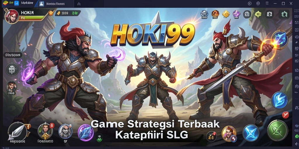 Tampilan gameplay seru HOKI99 dengan strategi SLG.