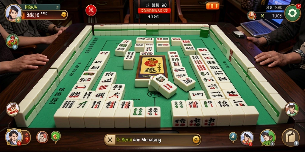 Tampilan gameplay <strong>IDNRAJA</strong> menampilkan momen seru dalam permainan Mahjong.