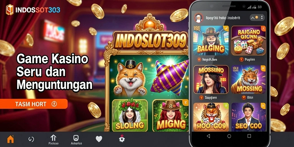 Screenshot gameplay <strong>INDOSLOT303</strong> dengan tampilan permainan Kasino yang menarik.