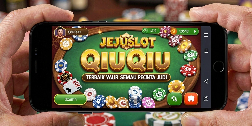Tampilan permainan QiuQiu yang seru dan mendebarkan.