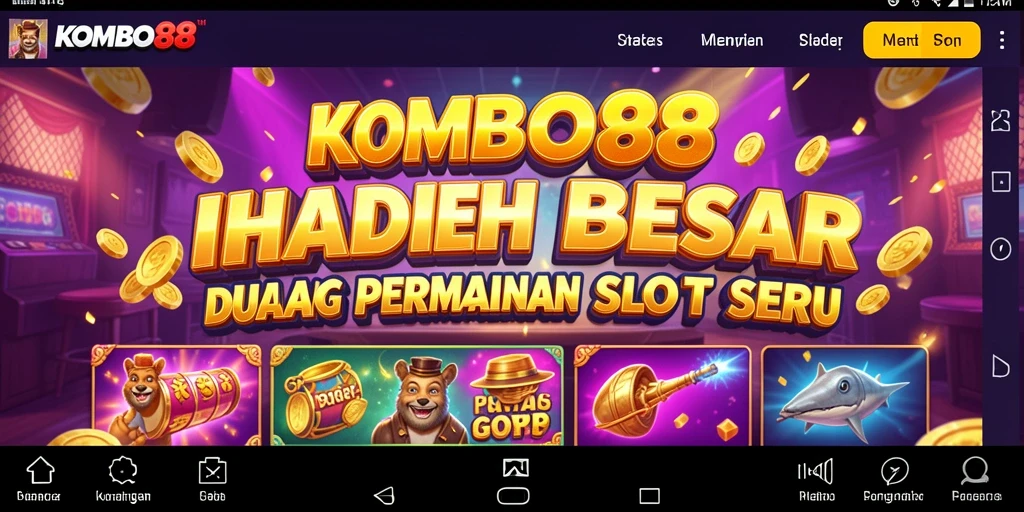 Screenshot gameplay KOMBO88 menampilkan keseruan permainan Slot yang mendebarkan.