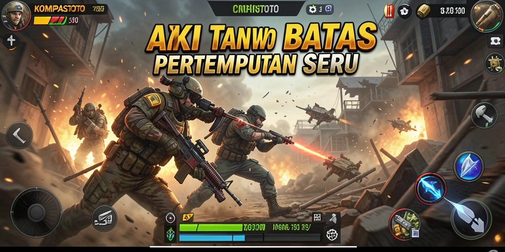 Screenshot menunjukkan intense battle dalam KOMPASTOTO.