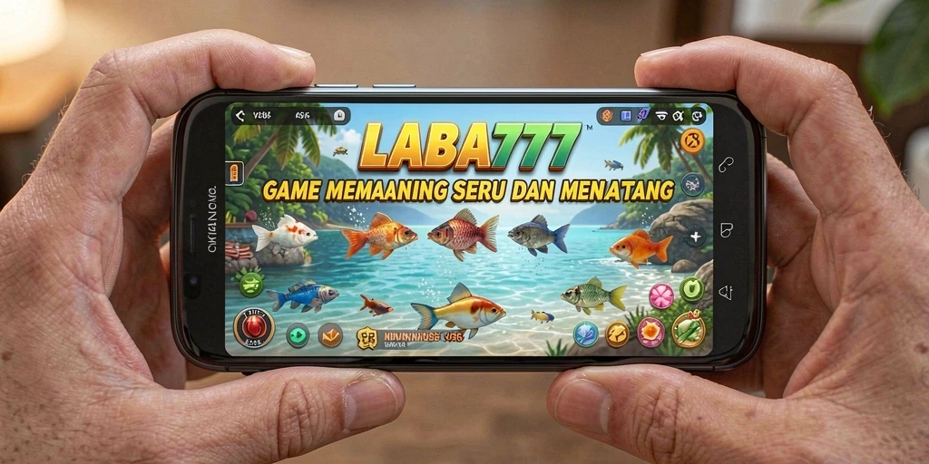 Screenshot LABA777 menampilkan aksi memancing yang seru dan beragam ikan yang bisa ditangkap.