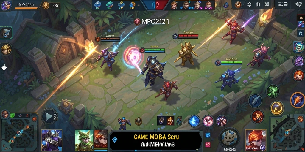 Screenshot MPO2121 menampilkan karakter dalam pertempuran seru.