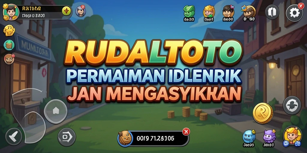 Screenshot gameplay RUDALTOTO memperlihatkan keseruan mengelola sumber daya dalam game Idle.
