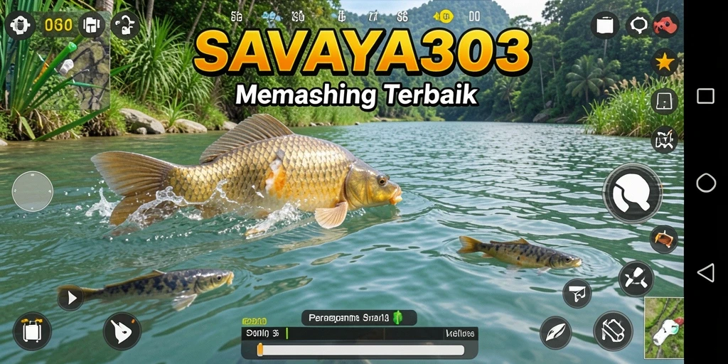 Tampilan gameplay SAVAYA303 dengan berbagai jenis ikan yang menantang.